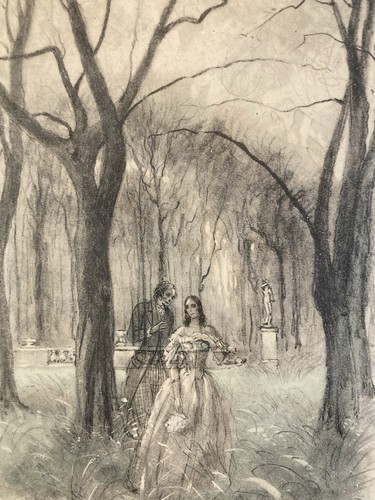 Lithographie ancien 1950 - lithographie,