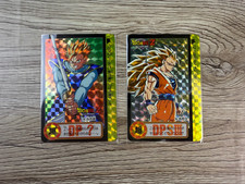 Dragon Ball Carddass 20th Anniversary Set N° 154 155 Reverse Prism Used