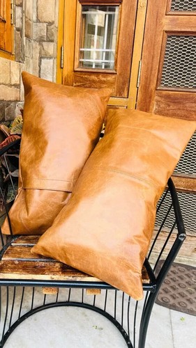 Taies oreiller cuir - d'oreiller, en