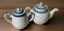 Sucrier Et Théière Grain De Riz En Porcelaine De Chine