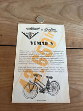 catalogue brochure cyclo scooter N82 monet & goyon vemar s