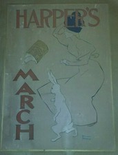 Original EDWARD PENFIELD 1895 - Lithographie " HARPER'S MARCH "