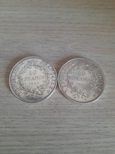 Lot francs hercule - 10, argent