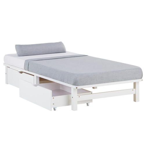 Cadre lit bois 90x200 - cadre,