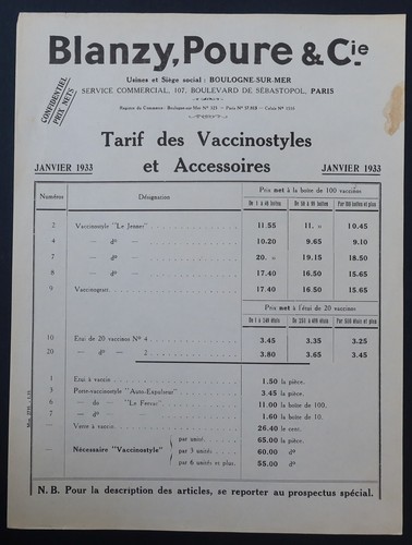 Publicité 1933 plume - plume, blanzy
