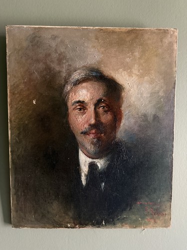 Portrait homme huile sur - d'homme,