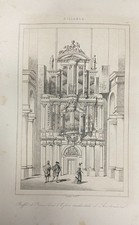 GRAVURE  HOLLANDE  " BUFFET D'ORGUE EGLISE OCCIDENTALE  D' AMSTERDAM  "