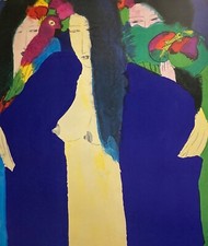 Walasse Ting affiche originale One Life Cent Guggenheim Fellowship CoBrA art