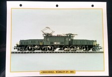 Fiche Trains Jouets & Modélisme Ferroviaire; "Crocodile" Märklin en "HO"