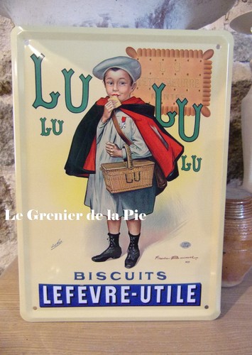 Plaque métal biscuits - en,