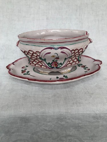 Corbeille faience de mency - faience,