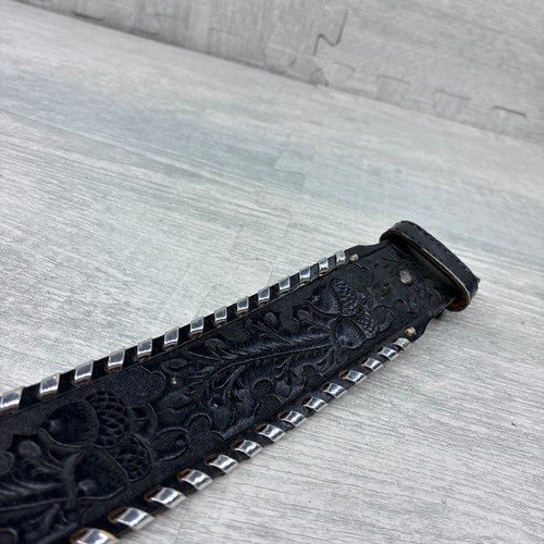 Circle western leather belt - circle,