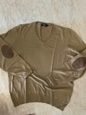 HACKETT: SUPERBE PULL HOMME TAILLE XXL COULEUR HAVANE, COTON & CACHEMIRE