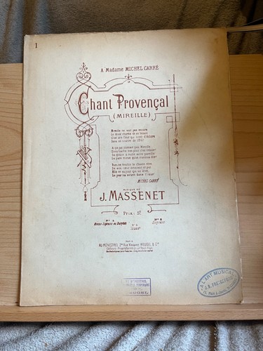Jules massenet chant - massenet,
