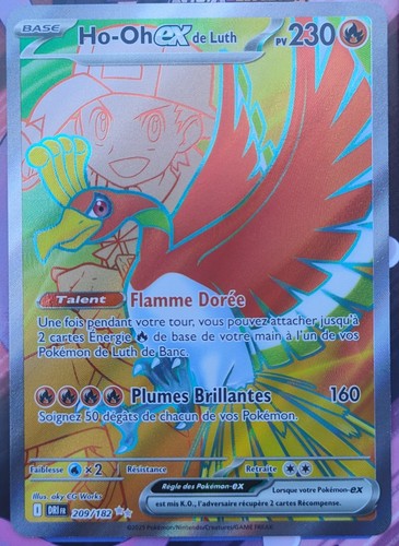 Carte pokémon oh ex - ho-oh, de
