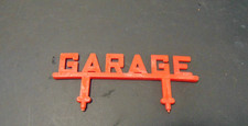 Enseigne Garage  d origine ROUGE EN PLASTIQUE 15 CM DE LONG POUR GARAGE 1/43