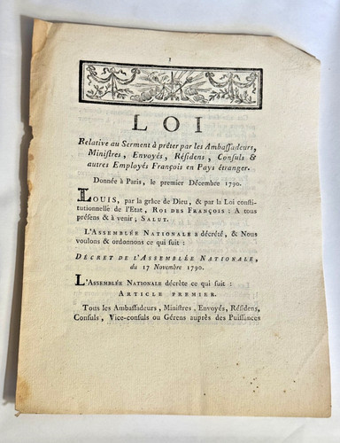 Louis xvi serment - louis, diplomates