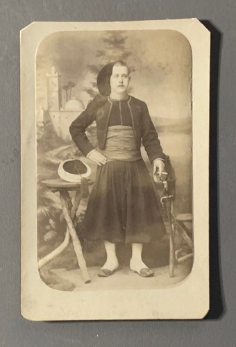 Photo cdv zouave ager afrique - cdv,