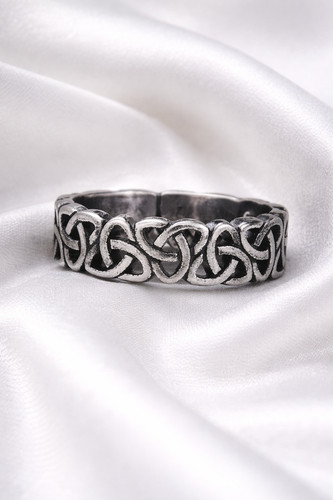 Bague celtique acier - bague,