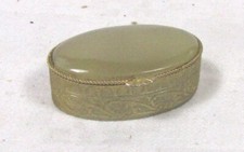 BOITE A PILULES MEDICAMENT ONYX ET METAL DORE XX EME SIECLE