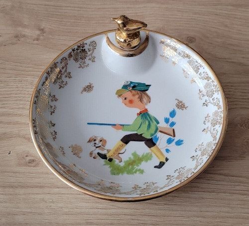 Assiette bouillie ancienne - assiette, à