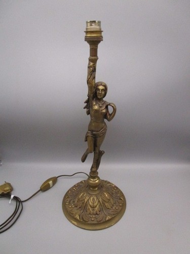 Pied lampe ancien bronze - pied, de