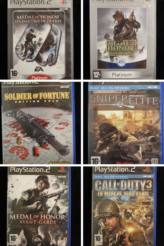 Lot jeux ps2 sniper - 6,