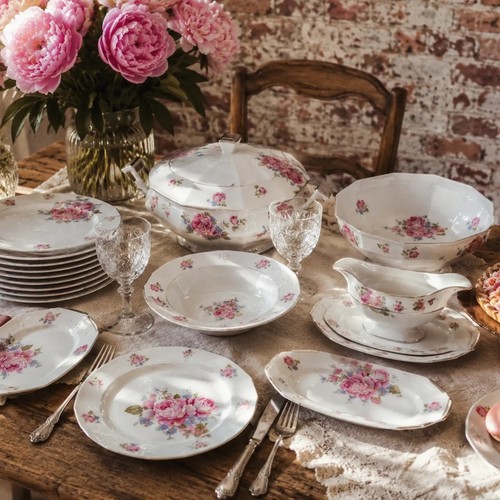 Service table porcelaine - service, en