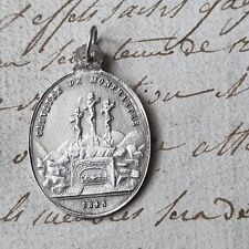 Pendentif Médaille Ancienne En Argent Calvaire Montmartre Paris Daté 1845 Medal