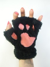 Mitaines peluche fourrure