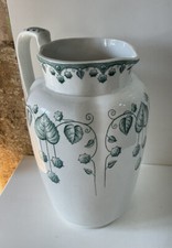 Broc pichet Toile faïencerie Onnaing Decors Châtaignes Terre De Fer Collection