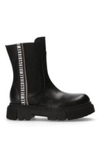 Bikkembergs Bottines à Gros Talon / Unisexe Gisa en Cuir Et Élastique - 999