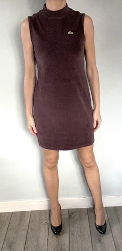 Robe velours ras lacoste - robe,