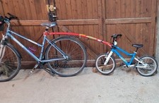 Barre de remorquage trail gator pour vélo adulte avec liaison enfant