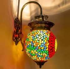 Lampe suspendue en mosaïque