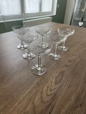 6 anciennes coupe à champagne