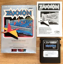 ZAXXXON COMPLET BOÎTE NOTICE CBS COLECOVISION PAL EURO (FR) CIB OVP - Bon état