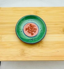 Grat'Ail gratte-ail céramique rond vert et marron 10 x 2 cm env