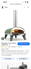 FOUR A PIZZA PIANA DE MARQUE ZIPPA BOIS/PELLETS