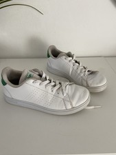 Baskets Adidas Junior ART EE8213 – Blanc & Vert – T.34 (Stan Smith / Grand Court