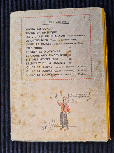 Tintin crabe aux pinces - -,