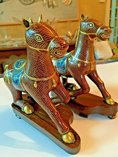 Pair chinese cloisonne - pair, of