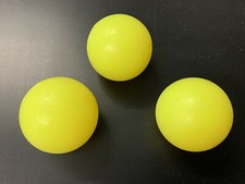 *** 3 X  balle de baby foot dures Fluo jaunes  ***