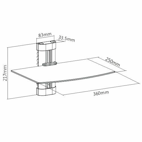 New dvd wall mount - new,