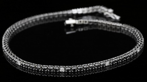 Tennis bracelet blanc 18kt - bracelet,