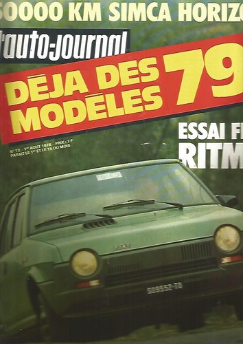 Auto journal 13 - l'auto, fiat