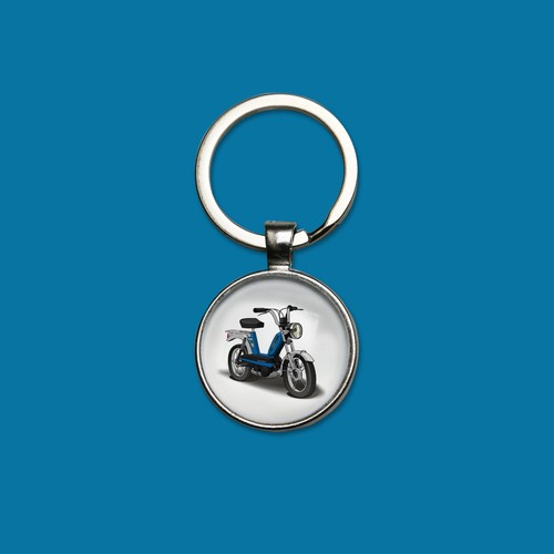 Porte clés mobylette peugeot - porte-clés,