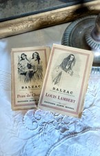 livre ancien Honoré de Balzac lot édition collection bibliothèque shabby chic