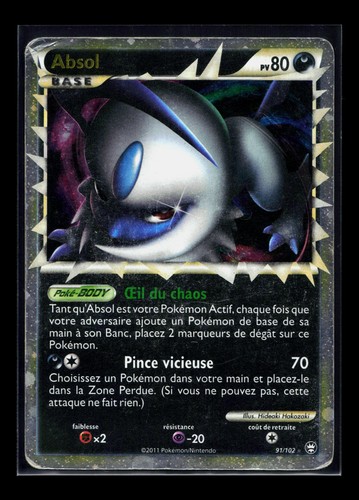 Carte pokémon absol 102 - carte,