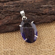 Pendentif Naturel en Iolite en
